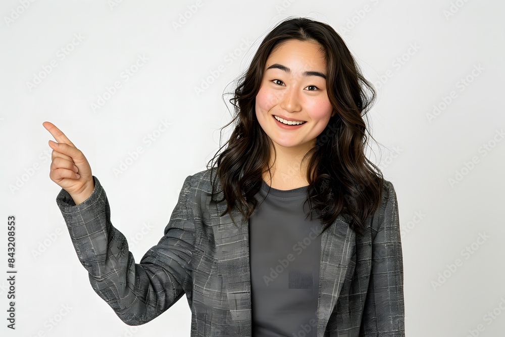Smiling Young Japanese Woman in Business Attire Smiling Young Japanese Woman in Business Attire