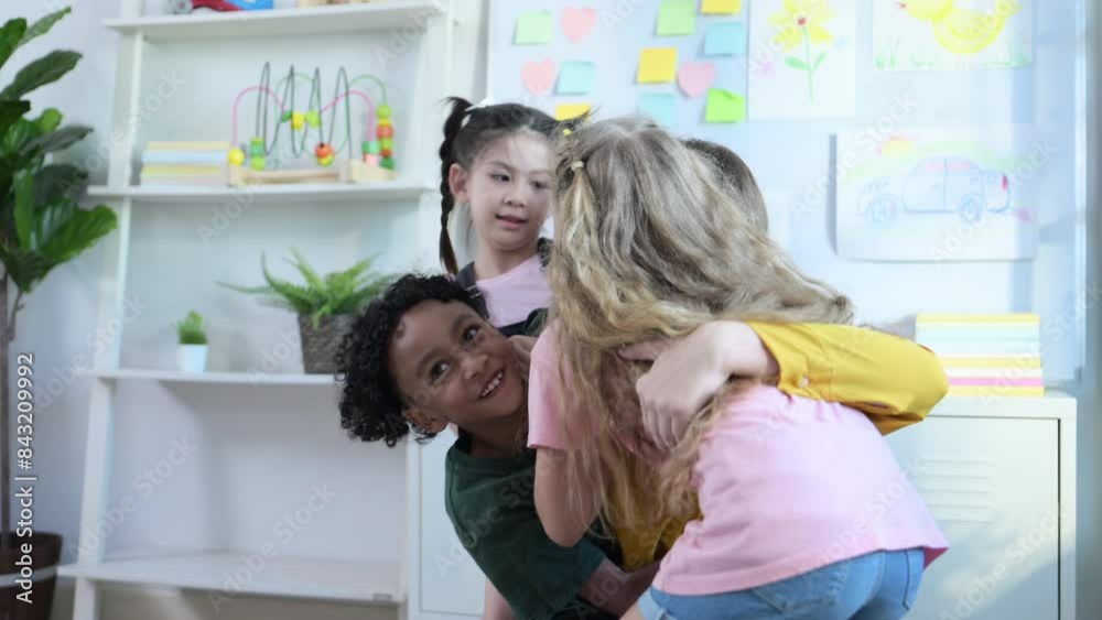 The pupils rushed to hug the teacher. We met on the first day of school. The pupils rushed to hug the teacher. We met on the first day of school.