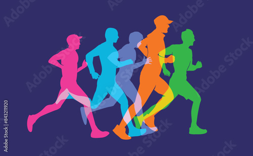 Great elegant vector editable marathon poster background design for your marathon championship event	