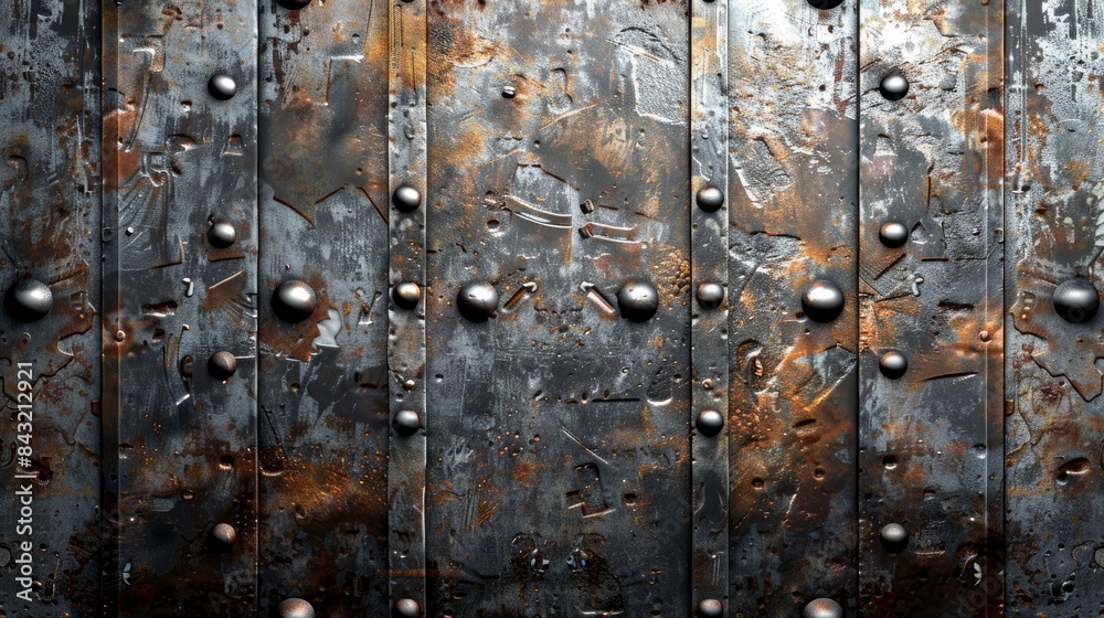 Fototapeta premium metal texture may used as background, ai