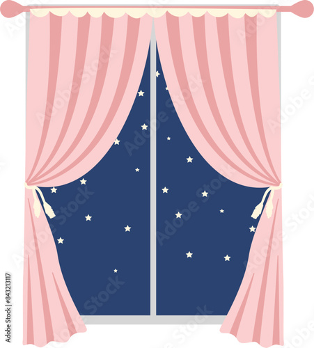 Window with night view