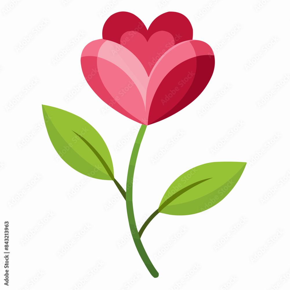 heart with rose heart with rose