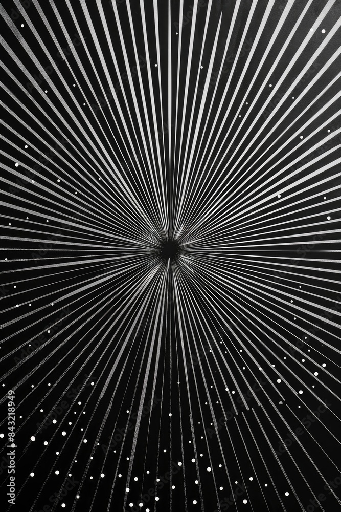 Obraz premium Starburst pattern with radiant lines