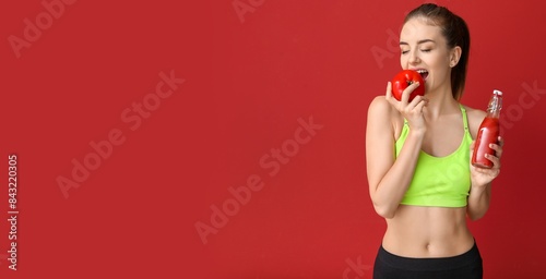 Sporty woman with healthy j...