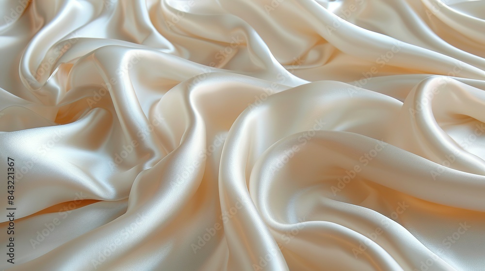 Seductive Silhouettes: Ivory Silk Waves in Bridal Couture Seductive Silhouettes: Ivory Silk Waves in Bridal Couture