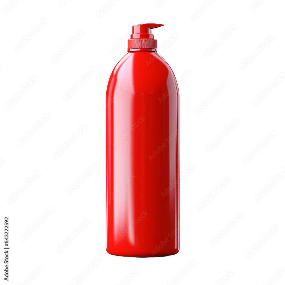 red shampoo bottle isolated on white red shampoo bottle isolated on white