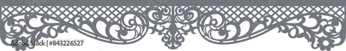 Openwork lambrequin flowers 0002. The drawing is prepared for CNC cutting.
The images are created without the use of any artificial intelligence software at any stage.