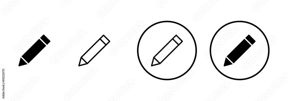 Pencil icon vector isolated on white background. Pencil vector icon Pencil icon vector isolated on white background. Pencil vector icon