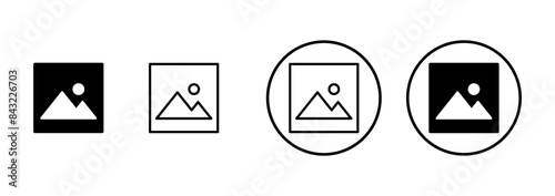 Picture icon vector isolated on white background. Picture vector icon. photo gallery icon vector