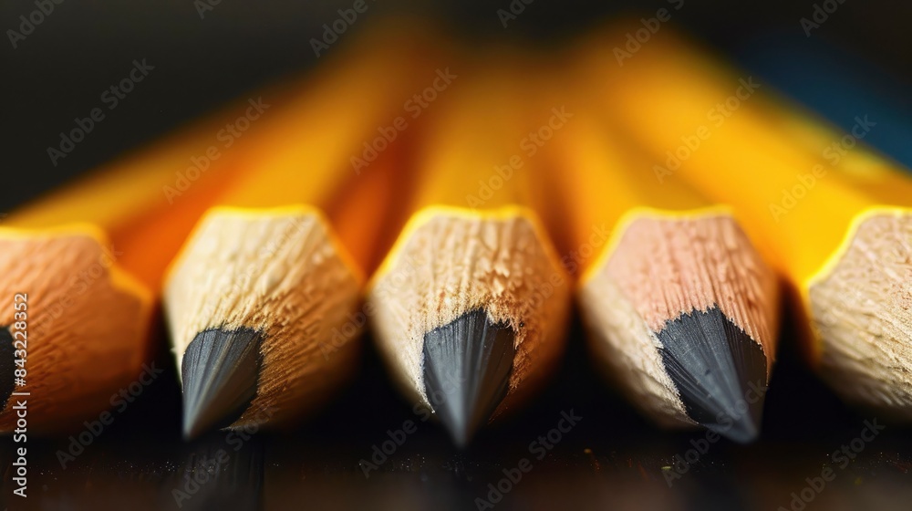 Obraz premium pencils background, generative ai