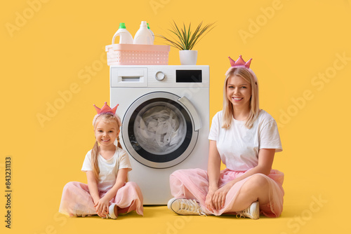 Happy mother with her littl...