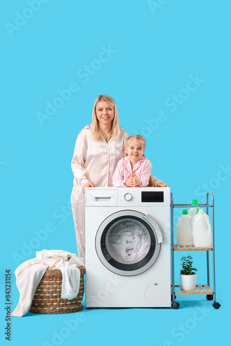 Happy mother and her little...