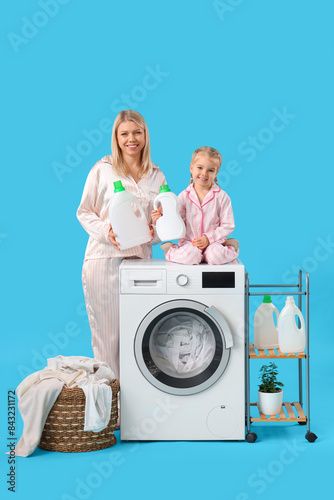 Happy mother and her little...