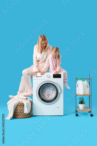 Happy mother and her little...