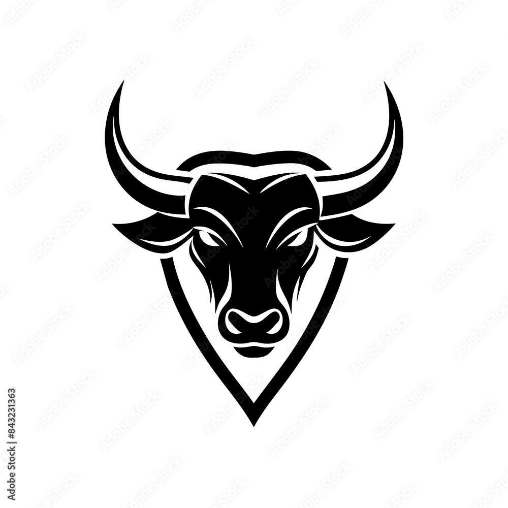 Fototapeta premium bull head tattoo