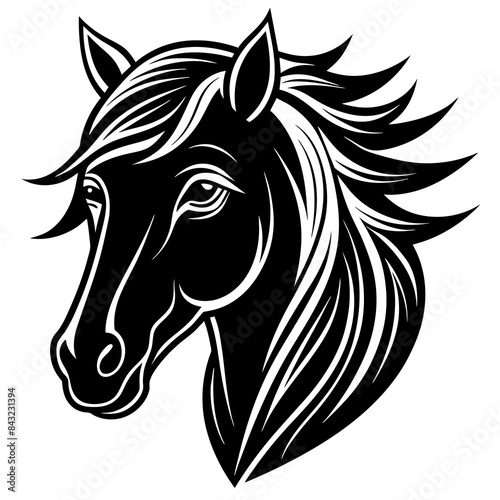 horse head silhouette