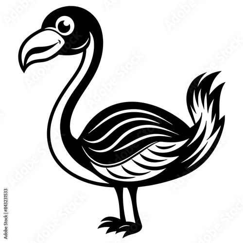 illustration of an ostrich
