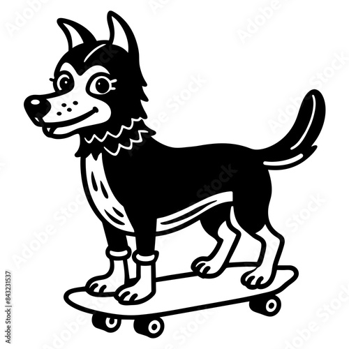 dog with bone