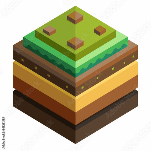 3d render of a cube with a symbol