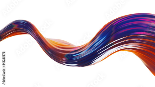 Dark black gradient fluid on transparent background