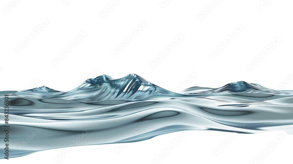Abstract blue liquid on transparent background Abstract blue liquid on transparent background