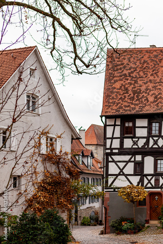 Canvas Print Half Timbering Building in Bad Wimpfen,  Germany