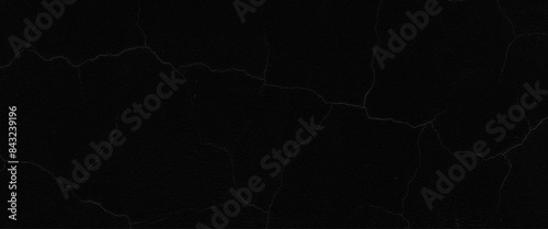 Vector grunge black crack granite black marble dark background.