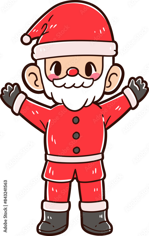 Kids character wearing a christmas costume Kids character wearing a christmas costume