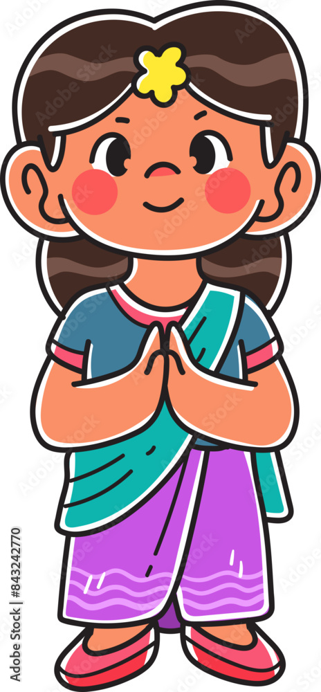 Kids character celebrating a diwali event party Kids character celebrating a diwali event party