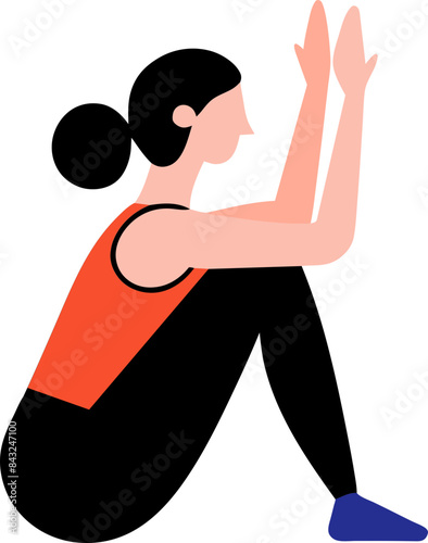 yoga pose illustration