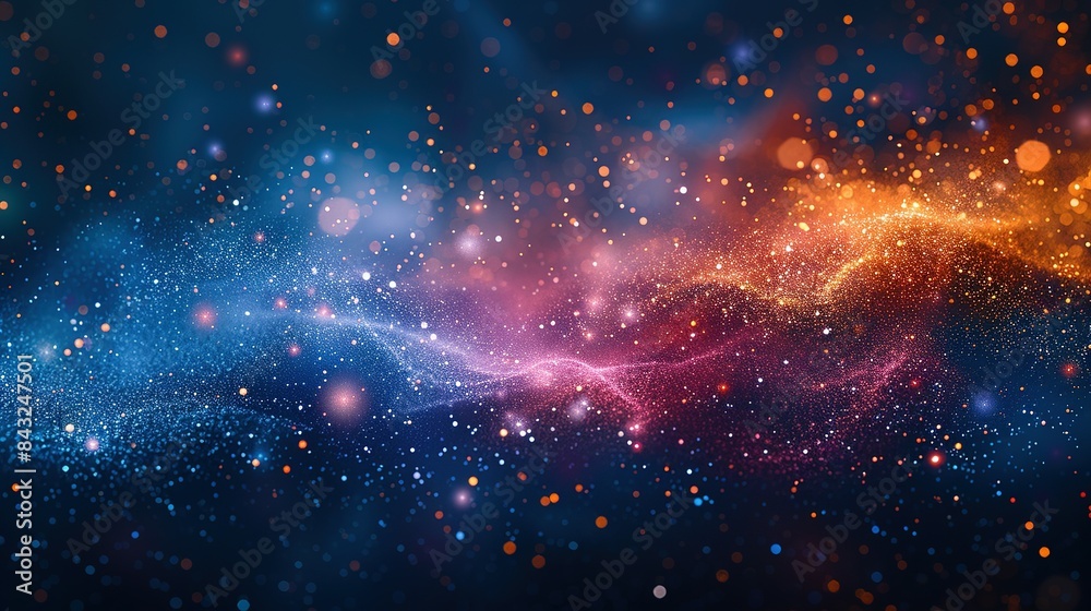 Obraz premium Aurora Abstracta: Dynamic Patterns in Contemporary Art