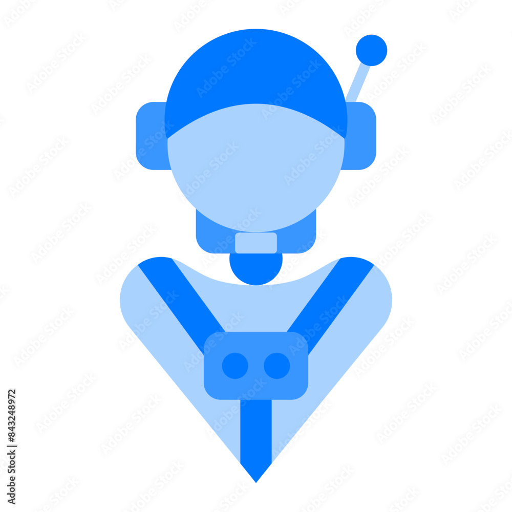 Astronaut Avatar Blue Flat Astronaut Avatar Blue Flat
