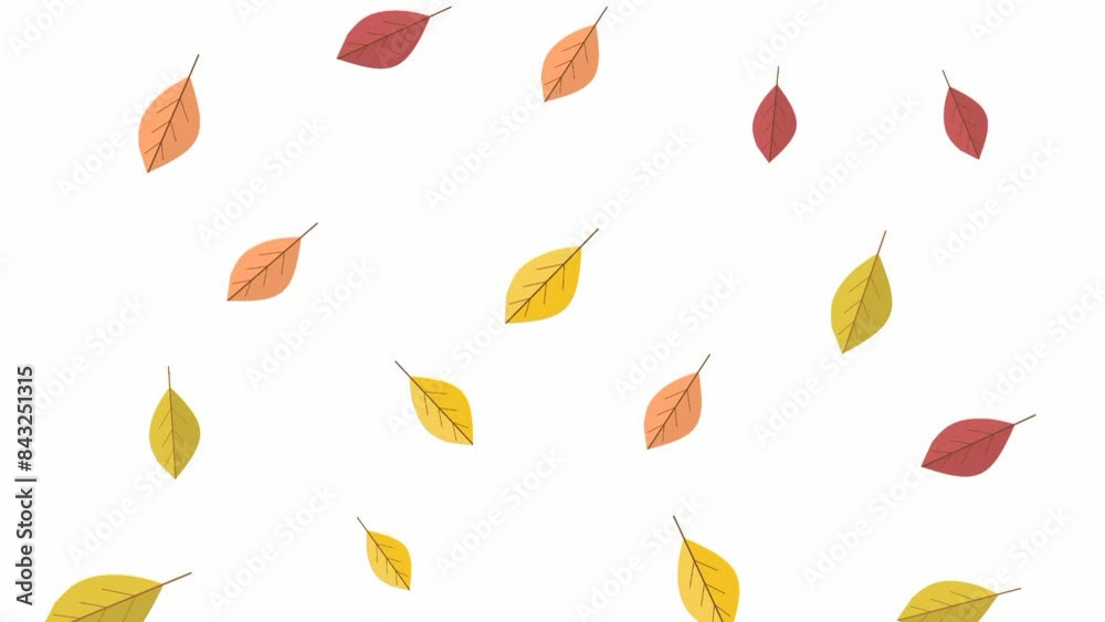 autumn leaves background, falling leaves animation