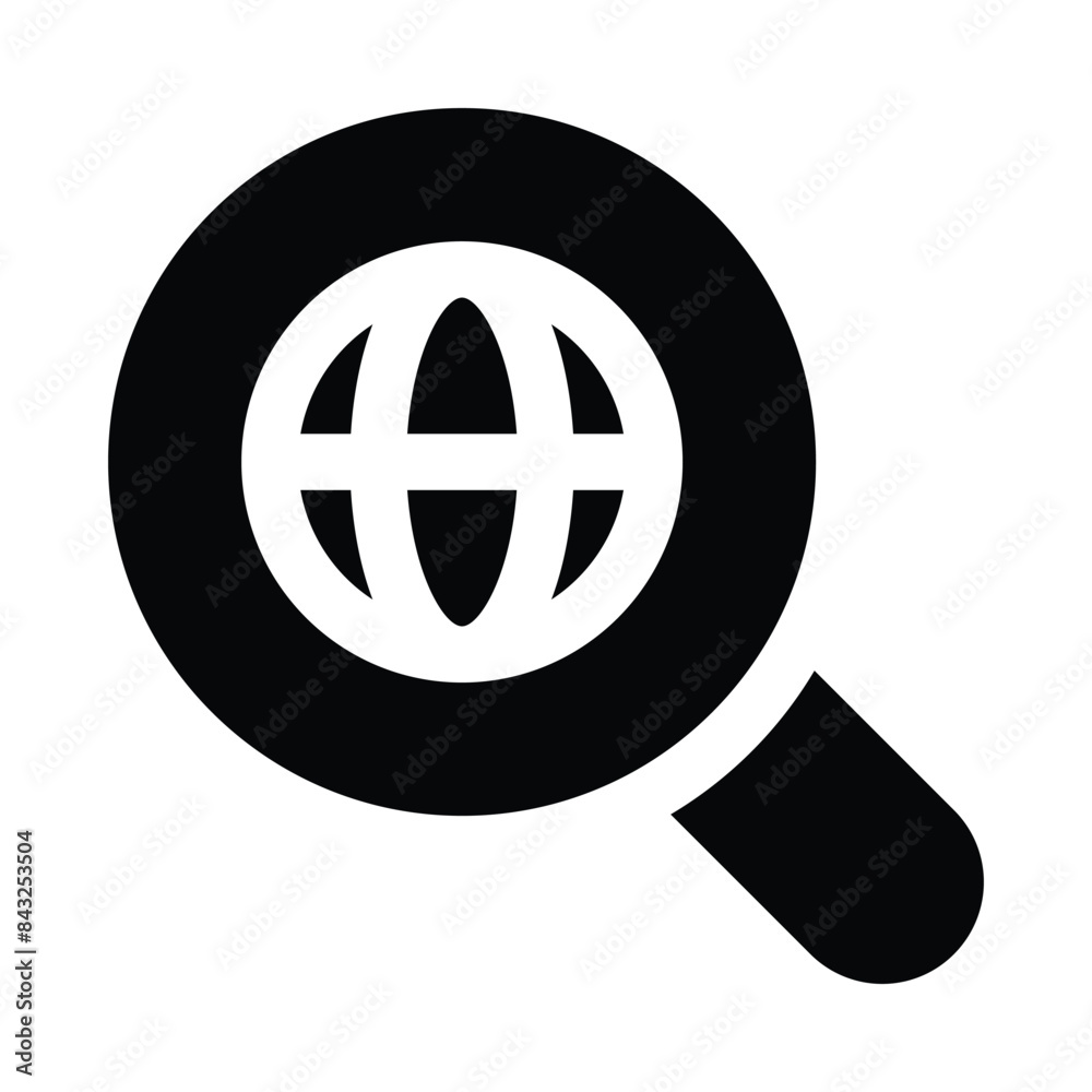 Simple Search Engine glyph icon. The icon can be used for websites, print templates, presentation templates, illustrations, etc Simple Search Engine glyph icon. The icon can be used for websites, print templates, presentation templates, illustrations, etc
