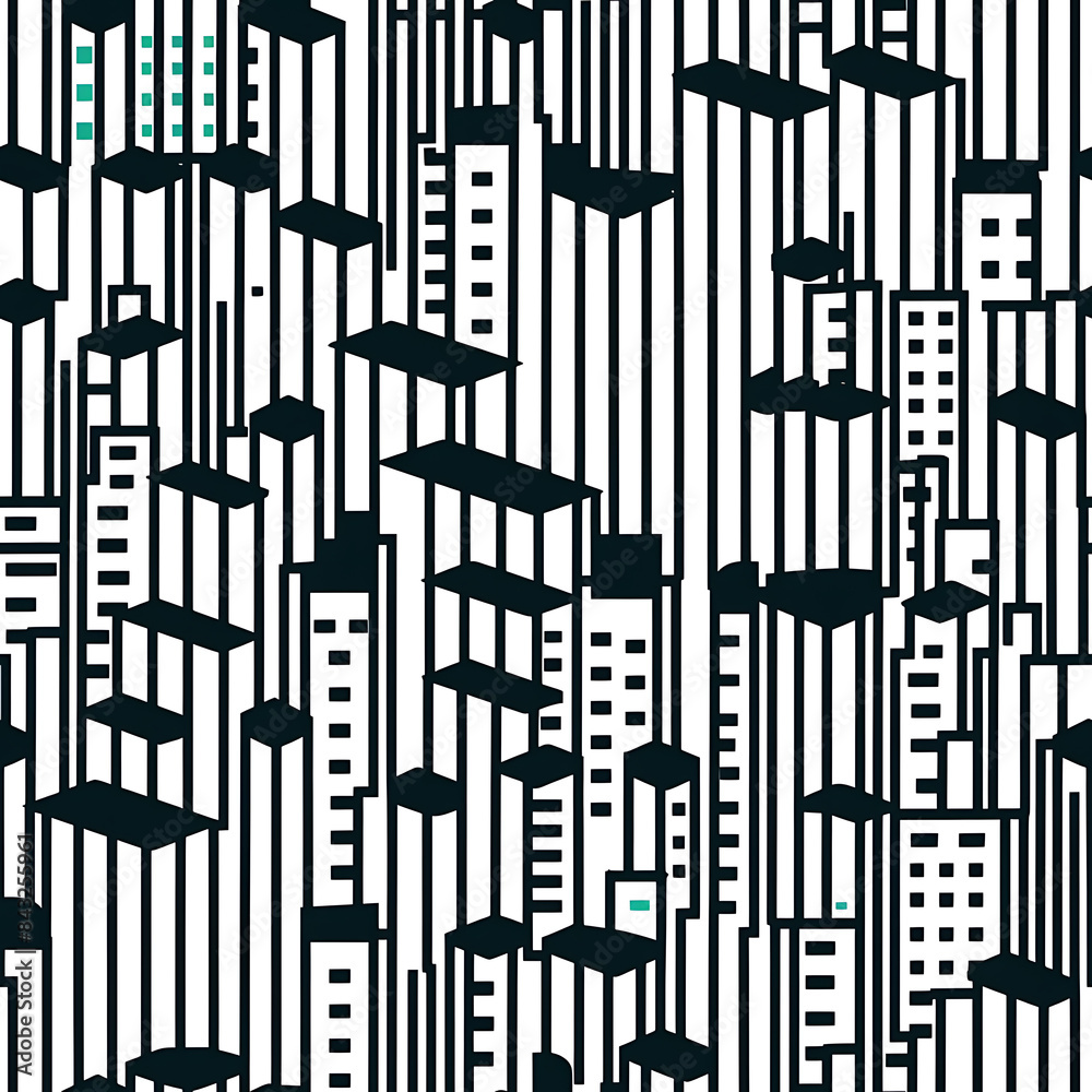 Skyscraper line drawing, seamless pattern, the simple beauty of backgrounds for graphics Skyscraper line drawing, seamless pattern, the simple beauty of backgrounds for graphics