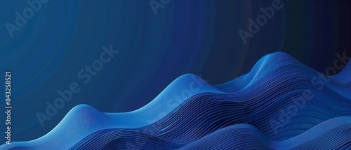 Abstract blue digital background with glowing light and bar graph of stock market data, futuristic technology concept