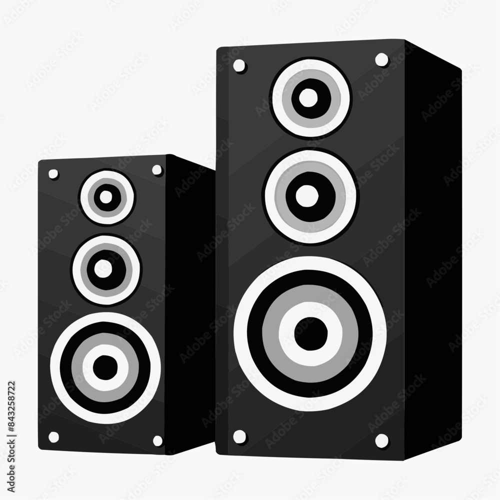 speaker isolated on white background speaker isolated on white background