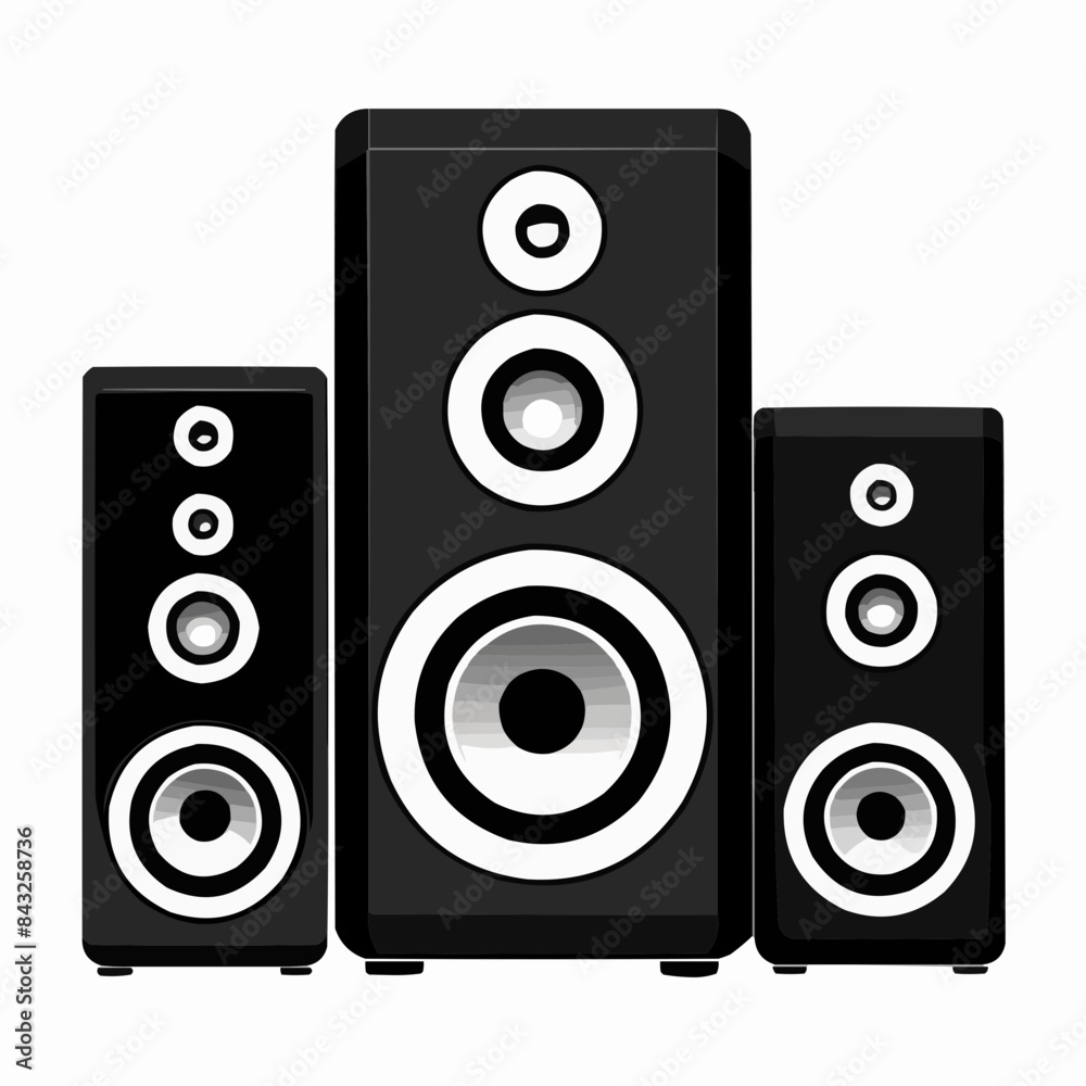 speaker isolated on white background speaker isolated on white background