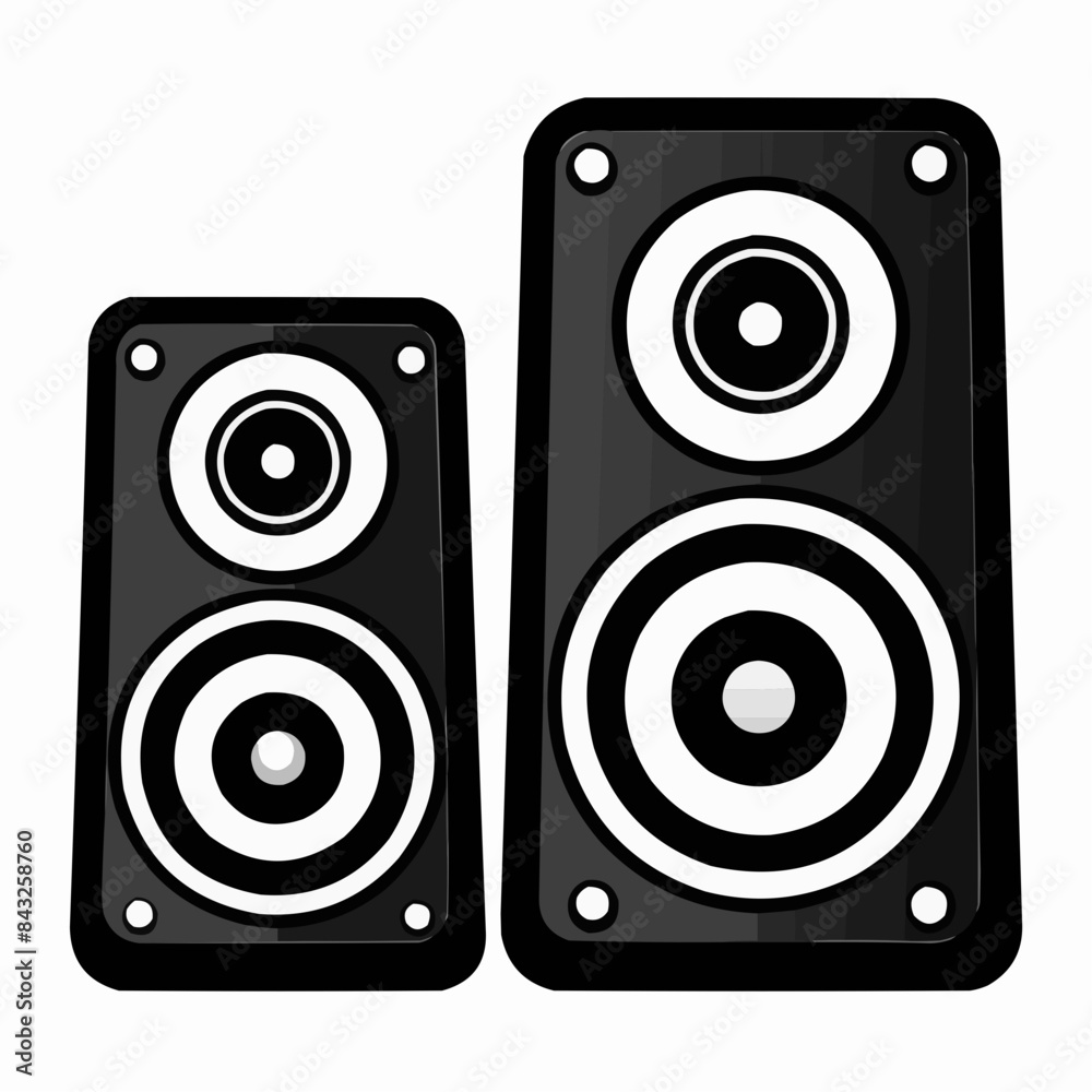 speaker isolated on white background speaker isolated on white background