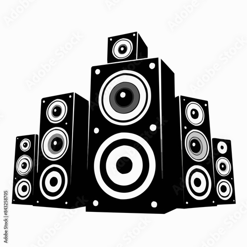 speaker isolated on white background