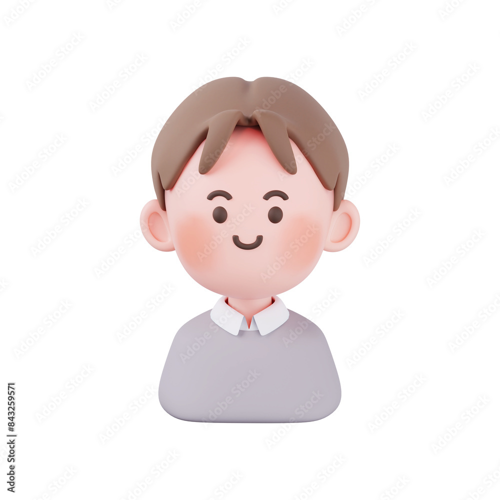 2030대 남녀 캐릭터 두상 3D아이콘