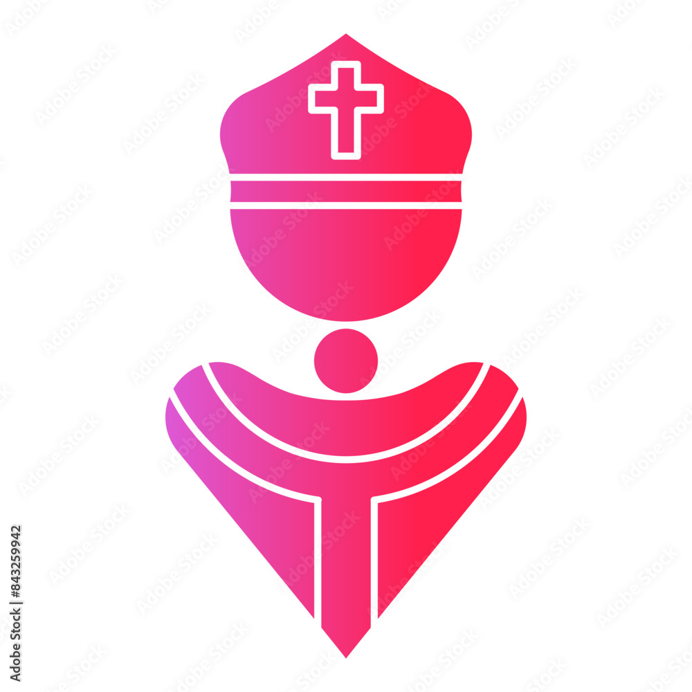 Pope Avatar Gradient Flat