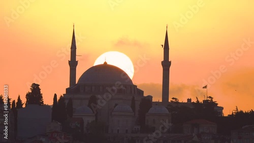 Golden Horn Istanbul from Yavuz Sultan Selim Mosque. 
