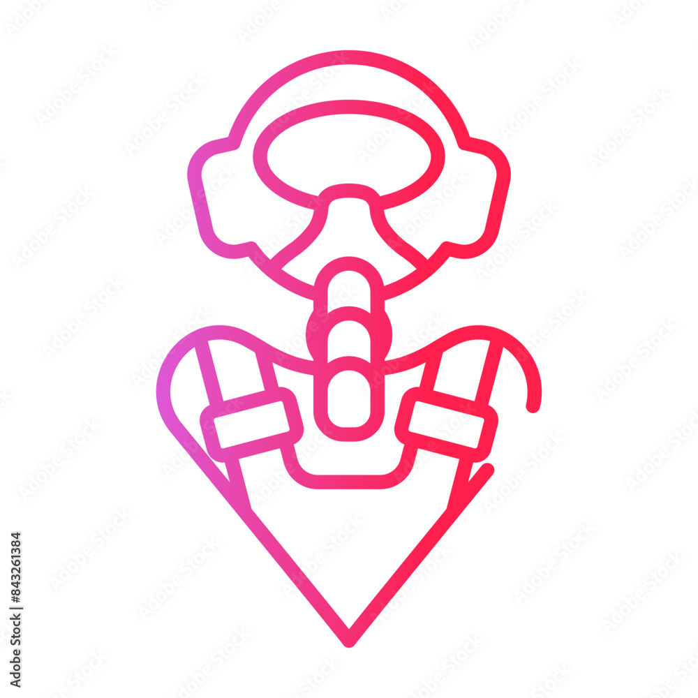 Air Force Pilot Avatar Gradient Linear