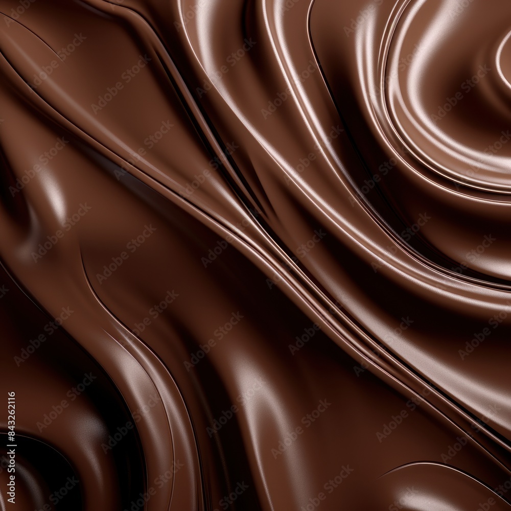 Smooth chocolate swirls Smooth chocolate swirls