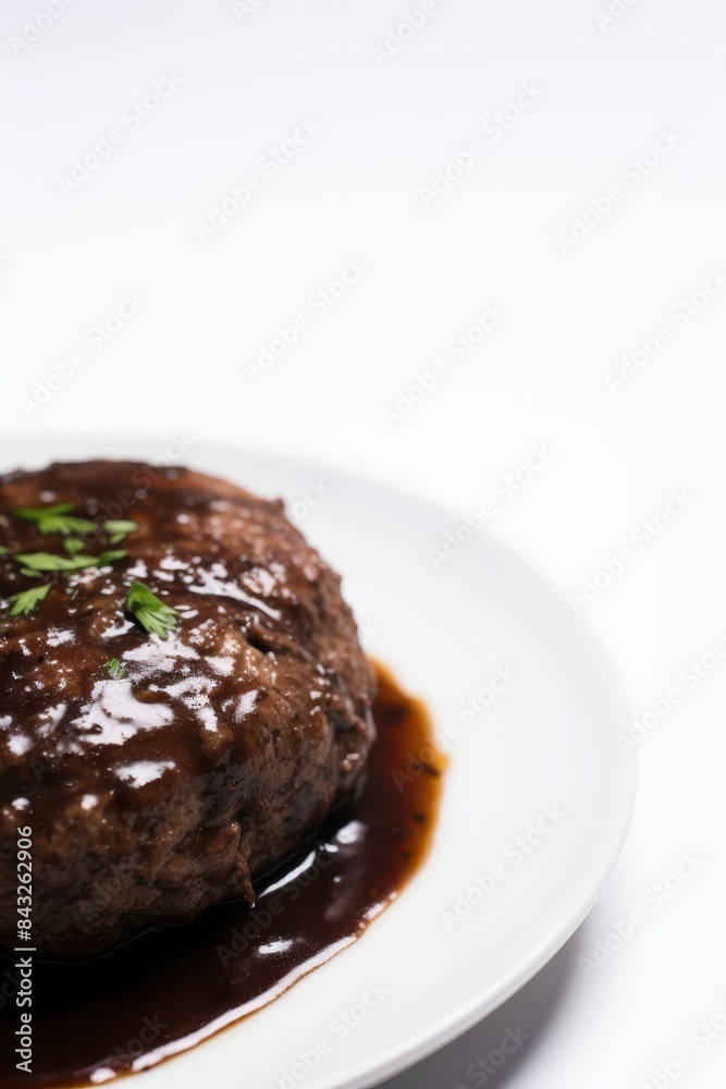Delicious braised beef dish with rich sauce and herbs Delicious braised beef dish with rich sauce and herbs
