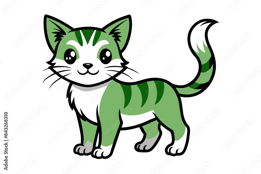 baby cat different style vector illustration line art baby cat different style vector illustration line art