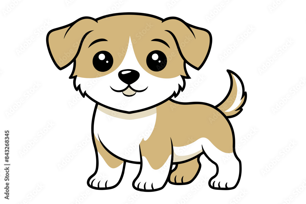 cute baby dog different style vector illustration line art cute baby dog different style vector illustration line art