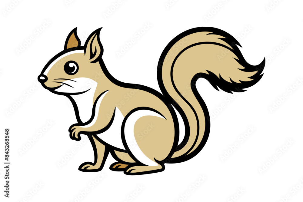 squirrel different style vector illustration line art squirrel different style vector illustration line art