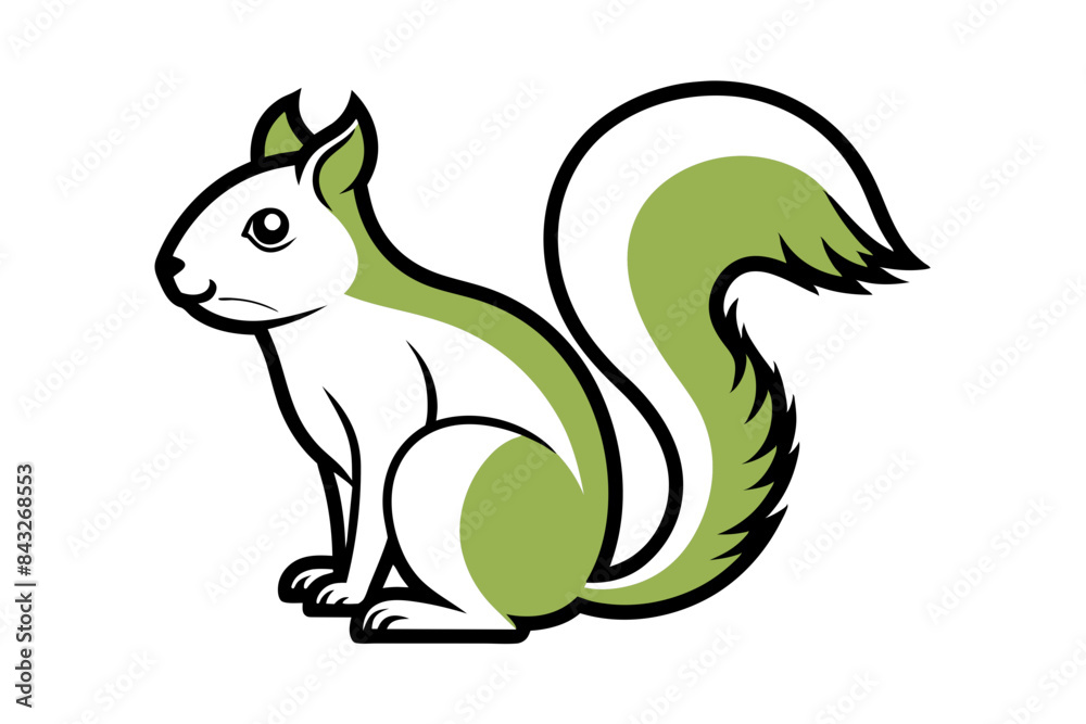 squirrel different style vector illustration line art squirrel different style vector illustration line art